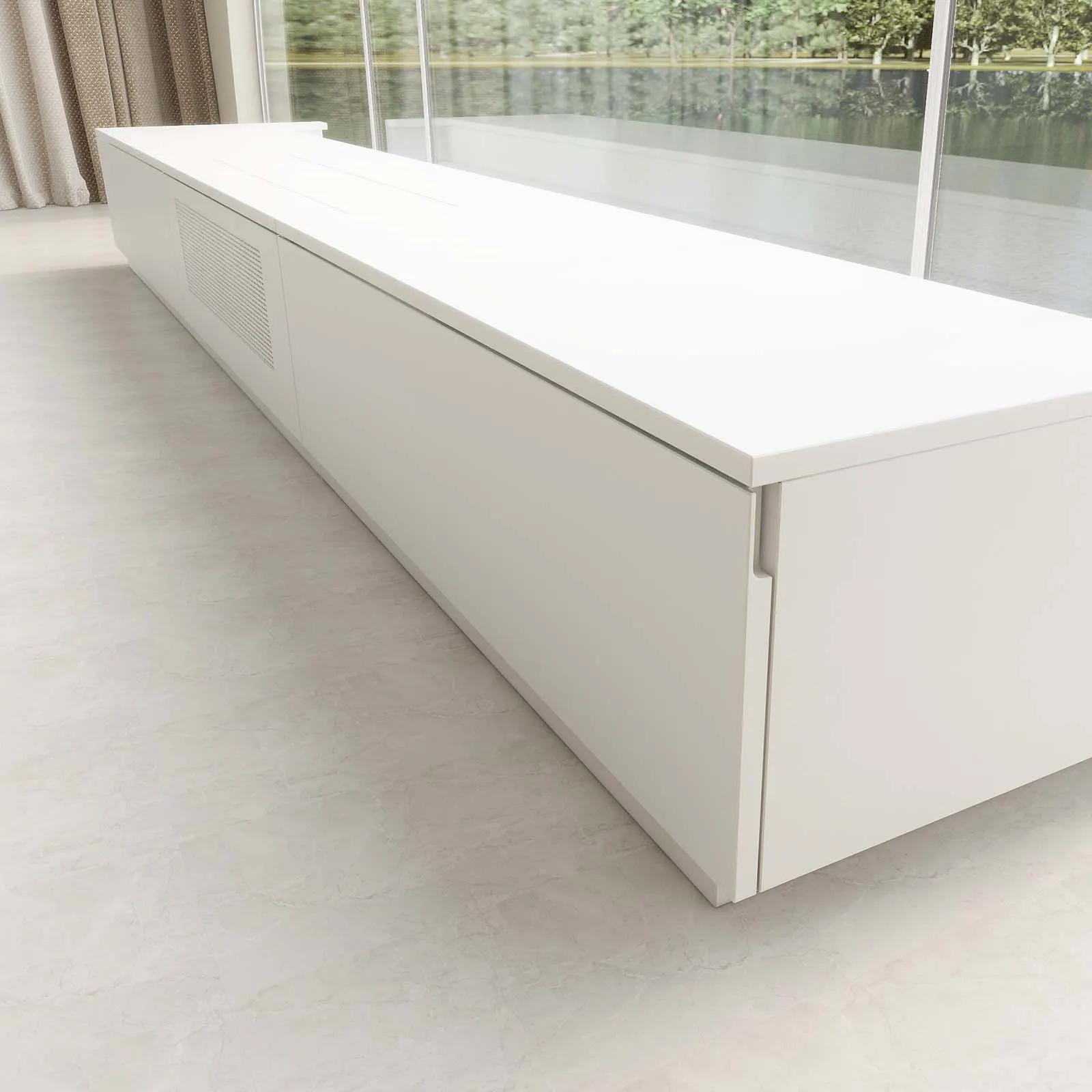Barcelona Mark III Motorized Laser TV Cabinet by VIVIDSTORM