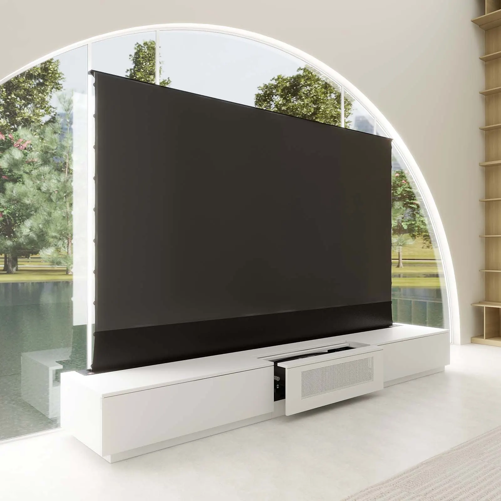 Barcelona Mark III Motorized Laser TV Cabinet by VIVIDSTORM — view 3 of 9