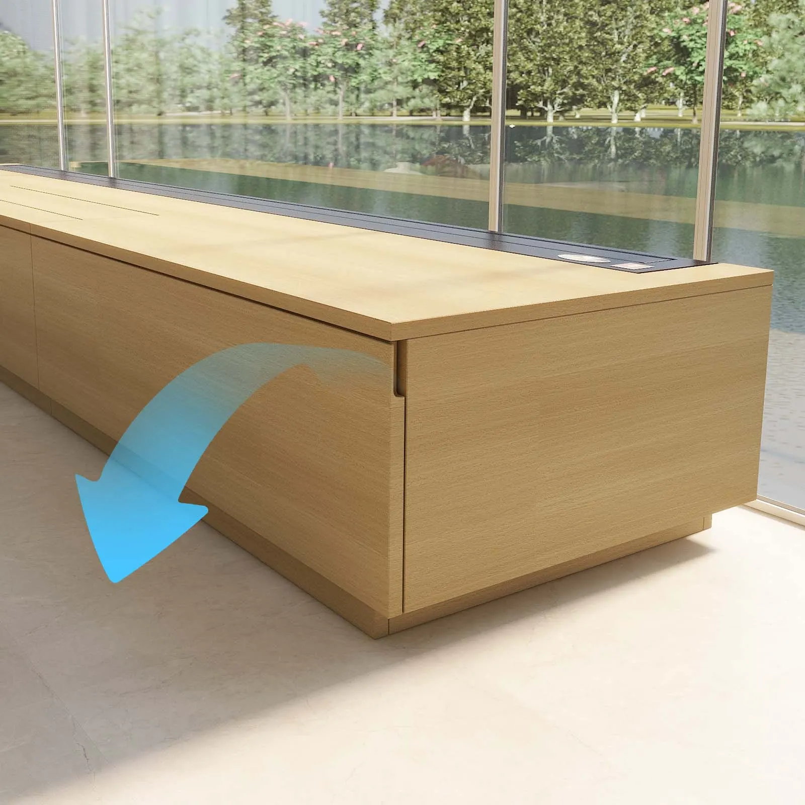 Barcelona Mark III Motorized Laser TV Cabinet by VIVIDSTORM — view 5 of 9