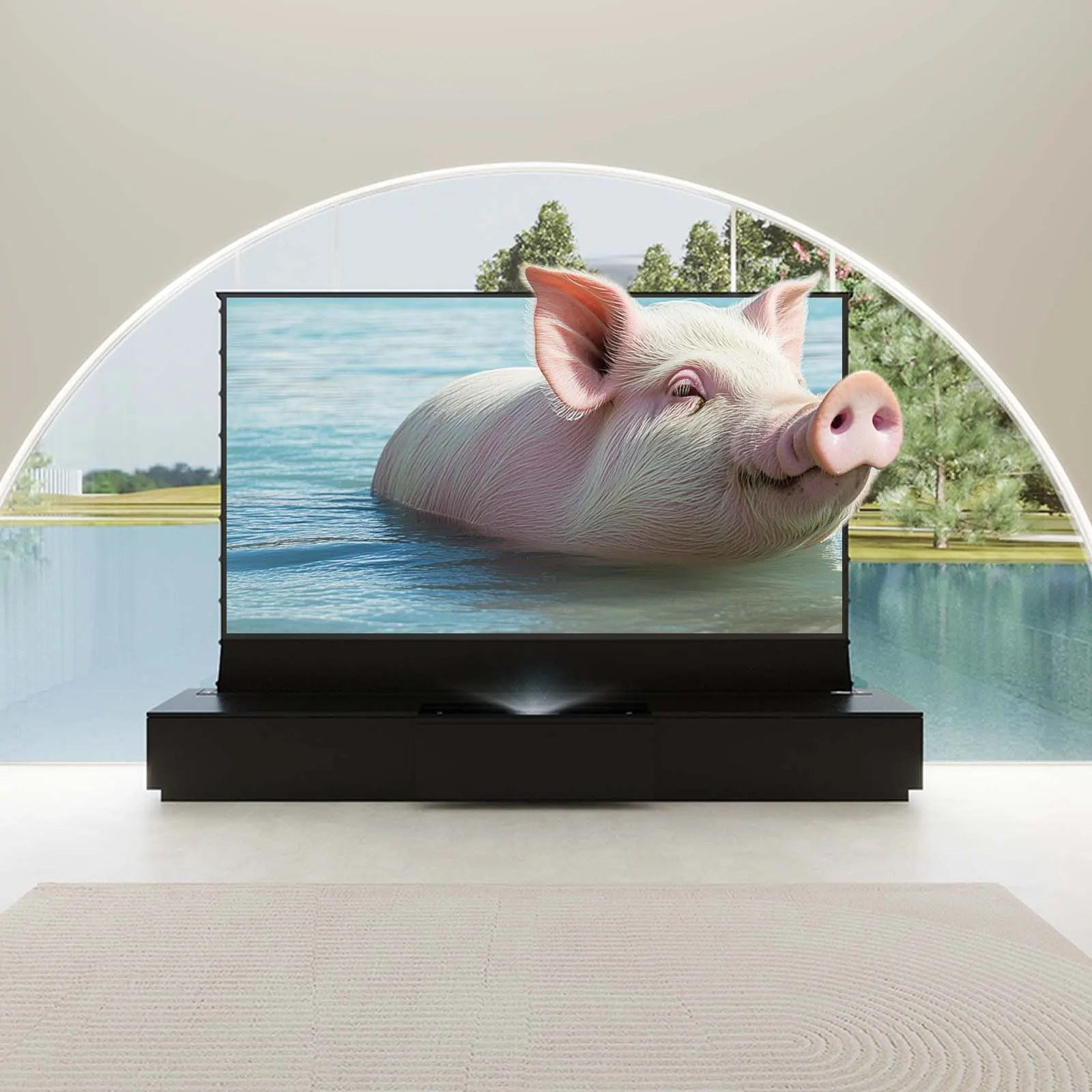 Barcelona Mark III Motorized Laser TV Cabinet by VIVIDSTORM — view 8 of 9