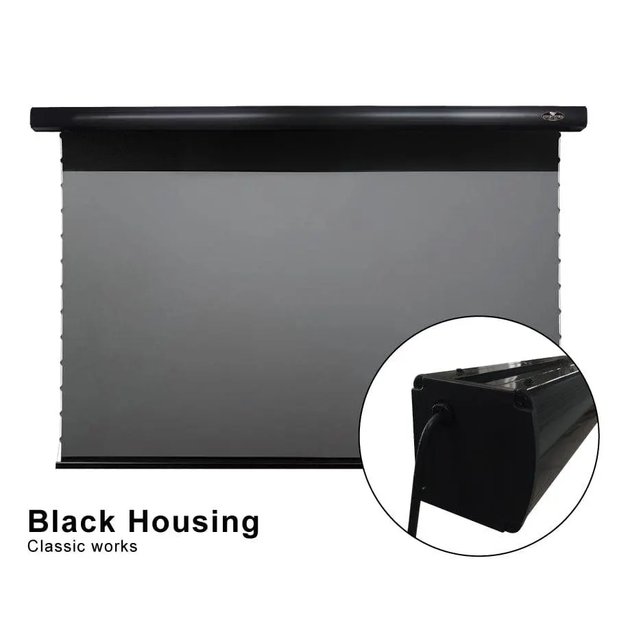 PRO Slimline Motorized Drop-Down UST ALR Projector Screen by VIVIDSTORM