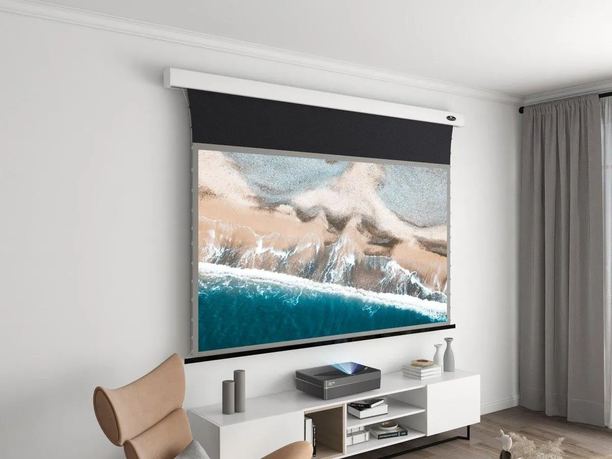 PRO Slimline Motorized Drop-Down UST ALR Projector Screen by VIVIDSTORM — view 5 of 10