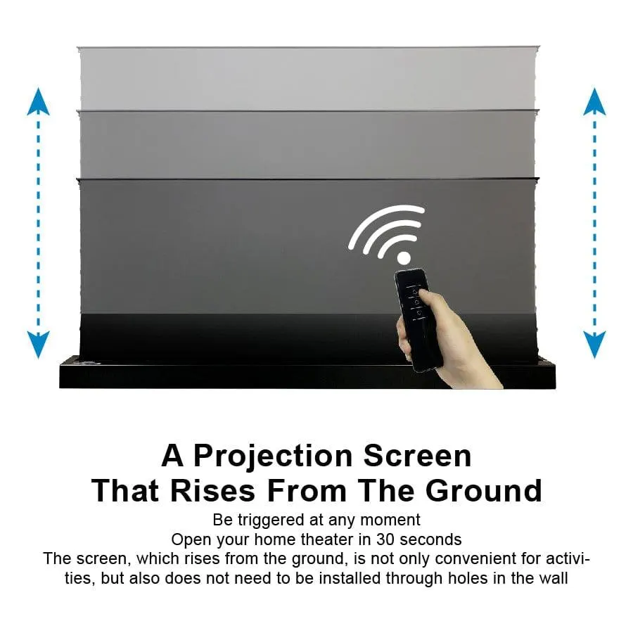 S PRO Motorized Floor-Rising UST ALR Projector Screen by VIVIDSTORM — view 7 of 10